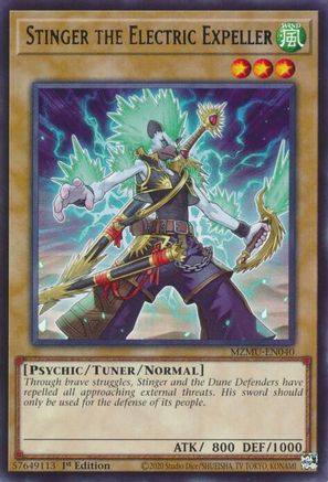 Stinger the Electric Expeller (MZMU-EN040) - Maze of Muertos 1st Edition Maze of Muertos Yugioh Single Squirtle Squad Card Shop.