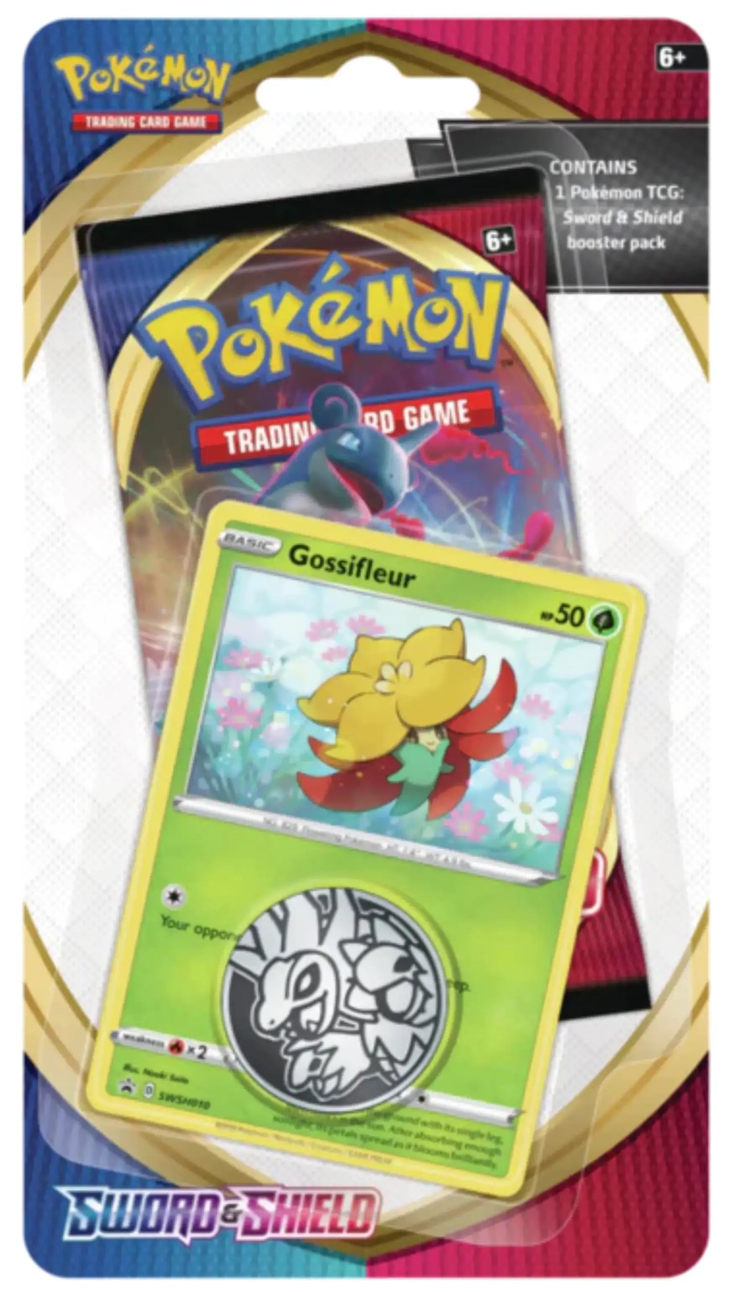 Pokémon TCG – Sword & Shield Checklane Blister Pack – Gossifleur Promo – Booster Pack – Factory Se Squirtle Squad Card Shop.