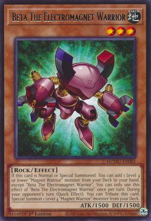 Beta The Electromagnet Warrior (MZMU-EN081) - Maze of Muertos 1st Edition Maze of Muertos Yugioh Single Squirtle Squad Card Shop.