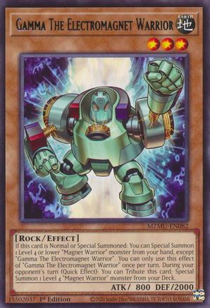 Gamma The Electromagnet Warrior (MZMU-EN082) - Maze of Muertos 1st Edition Maze of Muertos Yugioh Single Squirtle Squad Card Shop.