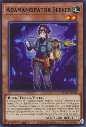 Adamancipator Seeker (MZMU-EN091) - Maze of Muertos 1st Edition Maze of Muertos Yugioh Single Squirtle Squad Card Shop.