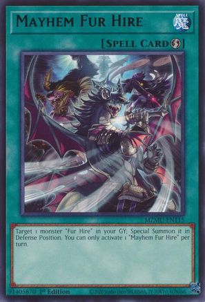 Mayhem Fur Hire (MZMU-EN115) - Maze of Muertos 1st Edition Maze of Muertos Yugioh Single Squirtle Squad Card Shop.