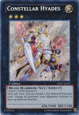Constellar Hyades (HA07-EN021) - Hidden Arsenal 7: Knight of Stars 1st Edition Hidden Arsenal 7: Knight of Stars Yugioh Single Squirtle Squad Card Shop.