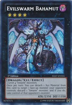 Evilswarm Bahamut (HA07-EN024) - Hidden Arsenal 7: Knight of Stars 1st Edition Hidden Arsenal 7: Knight of Stars Yugioh Single Squirtle Squad Card Shop.