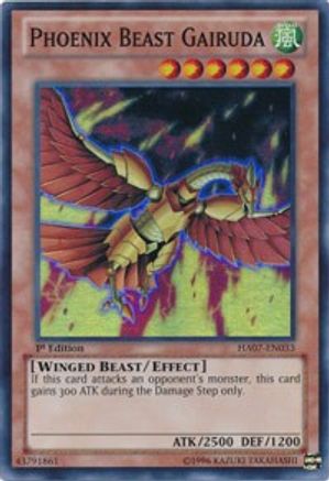 Phoenix Beast Gairuda (HA07-EN033) - Hidden Arsenal 7: Knight of Stars Unlimited Hidden Arsenal 7: Knight of Stars Yugioh Single Squirtle Squad Card Shop.