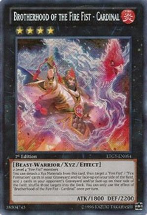 Brotherhood of the Fire Fist - Cardinal (LTGY-EN054) - Lord of the Tachyon Galaxy 1st Edition Lord of the Tachyon Galaxy Yugioh Single Squirtle Squad Card Shop.
