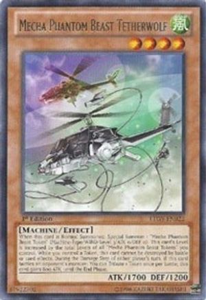 Mecha Phantom Beast Tetherwolf (LTGY-EN022) - Lord of the Tachyon Galaxy 1st Edition Lord of the Tachyon Galaxy Yugioh Single Squirtle Squad Card Shop.