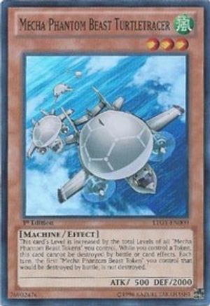 Mecha Phantom Beast Turtletracer (LTGY-EN000) - Lord of the Tachyon Galaxy Unlimited Lord of the Tachyon Galaxy Yugioh Single Squirtle Squad Card Shop.