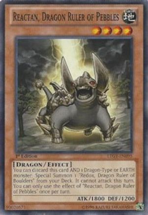 Reactan, Dragon Ruler of Pebbles (LTGY-EN095) - Lord of the Tachyon Galaxy 1st Edition Lord of the Tachyon Galaxy Yugioh Single Squirtle Squad Card Shop.