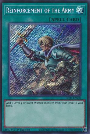 Reinforcement of the Army (Secret Rare) (L26D-ENS08) - Legendary Modern Decks 2026 1st Edition Legendary Modern Decks 2026 Yugioh Single Squirtle Squad Card Shop.