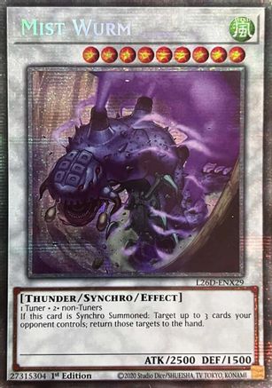 Mist Wurm (Starlight Rare) (L26D-ENX29) - Legendary Modern Decks 2026 1st Edition Legendary Modern Decks 2026 Yugioh Single Squirtle Squad Card Shop.