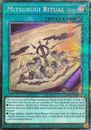 Mitsurugi Ritual (Starlight Rare) (L26D-ENM15) - Legendary Modern Decks 2026 1st Edition Legendary Modern Decks 2026 Yugioh Single Squirtle Squad Card Shop.