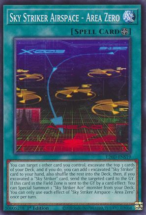 Sky Striker Airspace - Area Zero (L26D-ENS19) - Legendary Modern Decks 2026 1st Edition Legendary Modern Decks 2026 Yugioh Single Squirtle Squad Card Shop.