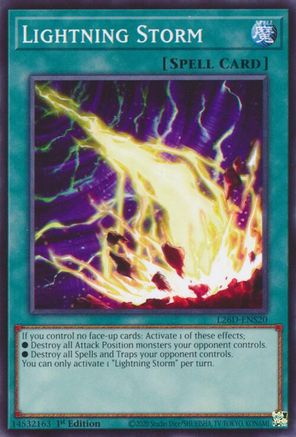 Lightning Storm (L26D-ENS20) - Legendary Modern Decks 2026 1st Edition Legendary Modern Decks 2026 Yugioh Single Squirtle Squad Card Shop.