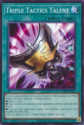 Triple Tactics Talent (L26D-ENS21) - Legendary Modern Decks 2026 1st Edition Legendary Modern Decks 2026 Yugioh Single Squirtle Squad Card Shop.