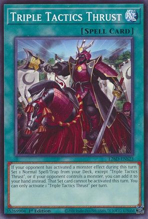 Triple Tactics Thrust (L26D-ENS23) - Legendary Modern Decks 2026 1st Edition Legendary Modern Decks 2026 Yugioh Single Squirtle Squad Card Shop.