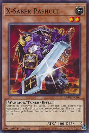 X-Saber Pashuul (L26D-ENX03) - Legendary Modern Decks 2026 1st Edition Legendary Modern Decks 2026 Yugioh Single Squirtle Squad Card Shop.