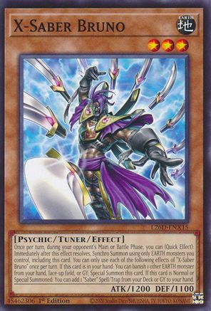 X-Saber Bruno (L26D-ENX15) - Legendary Modern Decks 2026 1st Edition Legendary Modern Decks 2026 Yugioh Single Squirtle Squad Card Shop.
