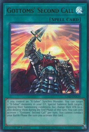 Gottoms' Second Call (Ultra Rare) (L26D-ENX19) - Legendary Modern Decks 2026 1st Edition Legendary Modern Decks 2026 Yugioh Single Squirtle Squad Card Shop.