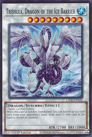 Trishula, Dragon of the Ice Barrier (L26D-ENX36) - Legendary Modern Decks 2026 1st Edition Legendary Modern Decks 2026 Yugioh Single Squirtle Squad Card Shop.
