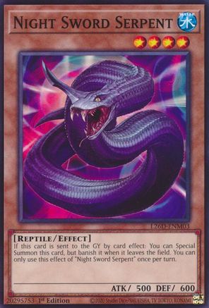 Night Sword Serpent (L26D-ENM03) - Legendary Modern Decks 2026 1st Edition Legendary Modern Decks 2026 Yugioh Single Squirtle Squad Card Shop.