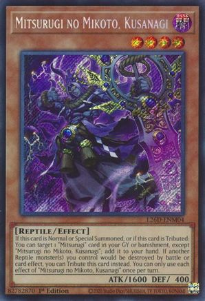Mitsurugi no Mikoto, Kusanagi (L26D-ENM04) - Legendary Modern Decks 2026 1st Edition Legendary Modern Decks 2026 Yugioh Single Squirtle Squad Card Shop.