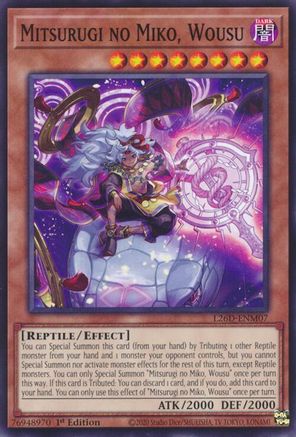 Mitsurugi no Miko, Wousu (L26D-ENM07) - Legendary Modern Decks 2026 1st Edition Legendary Modern Decks 2026 Yugioh Single Squirtle Squad Card Shop.