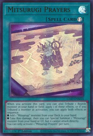 Mitsurugi Prayers (Ultra Rare) (L26D-ENM14) - Legendary Modern Decks 2026 1st Edition Legendary Modern Decks 2026 Yugioh Single Squirtle Squad Card Shop.