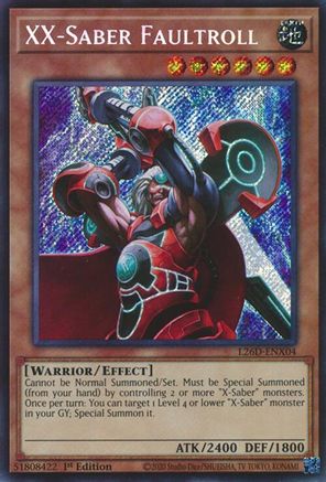 XX-Saber Faultroll (Secret Rare) (L26D-ENX04) - Legendary Modern Decks 2026 1st Edition Legendary Modern Decks 2026 Yugioh Single Squirtle Squad Card Shop.