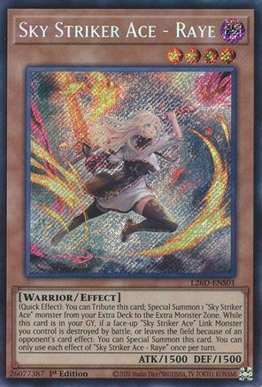 Sky Striker Ace - Raye (Alternate Art) (Secret Rare) (L26D-ENS01) - Legendary Modern Decks 2026 1st Edition Legendary Modern Decks 2026 Yugioh Single Squirtle Squad Card Shop.