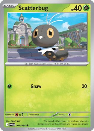 Scatterbug 007 ME03 Perfect Order - Common ME03: Perfect Order Pokemon Single Squirtle Squad Card Shop.