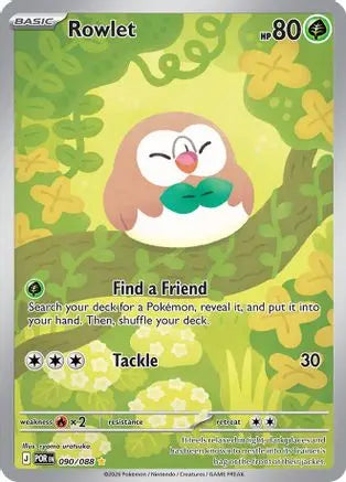 Rowlet 090/088 – Perfect Order – Illustration Rare Pokémon Card ME03: Perfect Order Pokemon Single Squirtle Squad Card Shop.