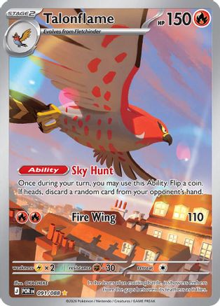 Talonflame 091/088 – Perfect Order – Illustration Rare Pokémon Card