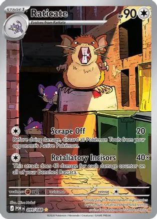 Raticate 099/088 - Holofoil ME03 Perfect Order - Illustration Rare ME03: Perfect Order Pokemon Single Squirtle Squad Card Shop.