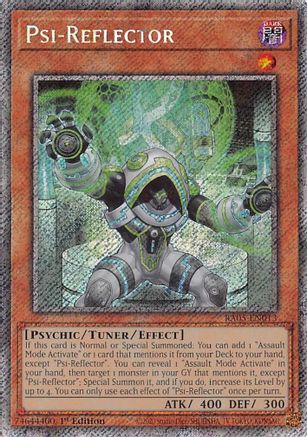 Psi-Reflector (Platinum Secret Rare) (RA05-EN013) - Rarity Collection 5 1st Edition Rarity Collection 5 Yugioh Single Squirtle Squad Card Shop.