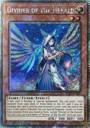 Diviner of the Herald (Platinum Secret Rare) (RA05-EN017) - Rarity Collection 5 1st Edition Rarity Collection 5 Yugioh Single Squirtle Squad Card Shop.