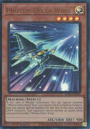Photon Delta Wing (Ultra Rare) (RA05-EN026) - Rarity Collection 5 1st Edition Rarity Collection 5 Yugioh Single Squirtle Squad Card Shop.