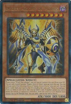Imsety, Glory of Horus (Ultimate Rare) (RA05-EN027) - Rarity Collection 5 1st Edition Rarity Collection 5 Yugioh Single Squirtle Squad Card Shop.
