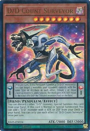 D/D Count Surveyor (Ultra Rare) (RA05-EN034) - Rarity Collection 5 1st Edition Rarity Collection 5 Yugioh Single Squirtle Squad Card Shop.