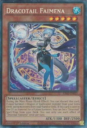 Dracotail Faimena (Collector's Rare) (RA05-EN035) - Rarity Collection 5 1st Edition Rarity Collection 5 Yugioh Single Squirtle Squad Card Shop.