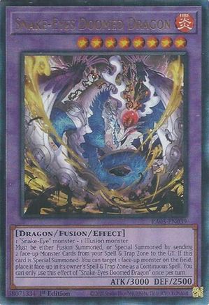 Snake-Eyes Doomed Dragon (Ultimate Rare) (RA05-EN039) - Rarity Collection 5 1st Edition Rarity Collection 5 Yugioh Single Squirtle Squad Card Shop.
