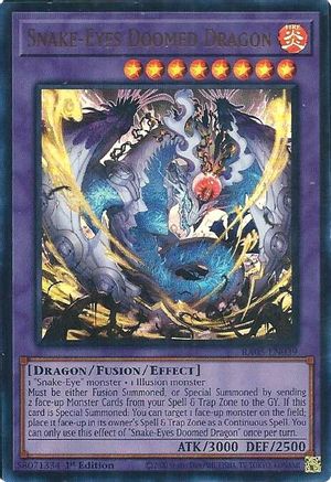 Snake-Eyes Doomed Dragon (Ultra Rare) (RA05-EN039) - Rarity Collection 5 1st Edition Rarity Collection 5 Yugioh Single Squirtle Squad Card Shop.