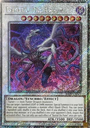 Bystial Dis Pater (Platinum Secret Rare) (RA05-EN041) - Rarity Collection 5 1st Edition Rarity Collection 5 Yugioh Single Squirtle Squad Card Shop.