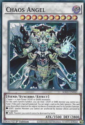 Chaos Angel (RA05-EN043) - Rarity Collection 5 1st Edition Rarity Collection 5 Yugioh Single Squirtle Squad Card Shop.