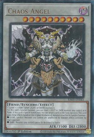 Chaos Angel (Ultimate Rare) (RA05-EN043) - Rarity Collection 5 1st Edition Rarity Collection 5 Yugioh Single Squirtle Squad Card Shop.