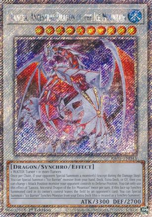 Lancea, Ancestral Dragon of the Ice Mountain (Platinum Secret Rare) (RA05-EN045) - Rarity Collection 5 1st Edition Rarity Collection 5 Yugioh Single Squirtle Squad Card Shop.