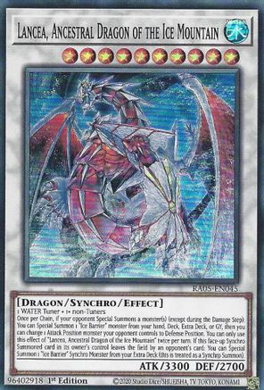 Lancea, Ancestral Dragon of the Ice Mountain (RA05-EN045) - Rarity Collection 5 1st Edition Rarity Collection 5 Yugioh Single Squirtle Squad Card Shop.