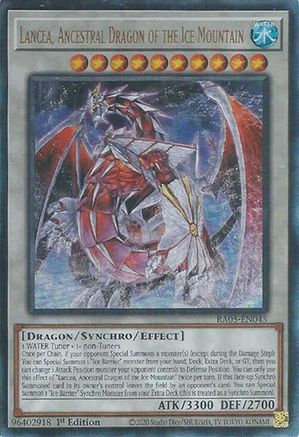 Lancea, Ancestral Dragon of the Ice Mountain (Ultimate Rare) (RA05-EN045) - Rarity Collection 5 1st Edition Rarity Collection 5 Yugioh Single Squirtle Squad Card Shop.