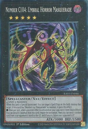 Number C104: Umbral Horror Masquerade (Collector's Rare) (RA05-EN046) - Rarity Collection 5 1st Edition Rarity Collection 5 Yugioh Single Squirtle Squad Card Shop.