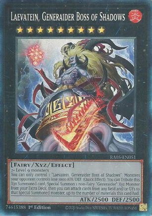 Laevatein, Generaider Boss of Shadows (Collector's Rare) (RA05-EN051) - Rarity Collection 5 1st Edition Rarity Collection 5 Yugioh Single Squirtle Squad Card Shop.